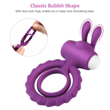 Male Vibrator with Rabbit Ears / Vibrating Sex Toy for Enhance Erection for Men - EVE's SECRETS