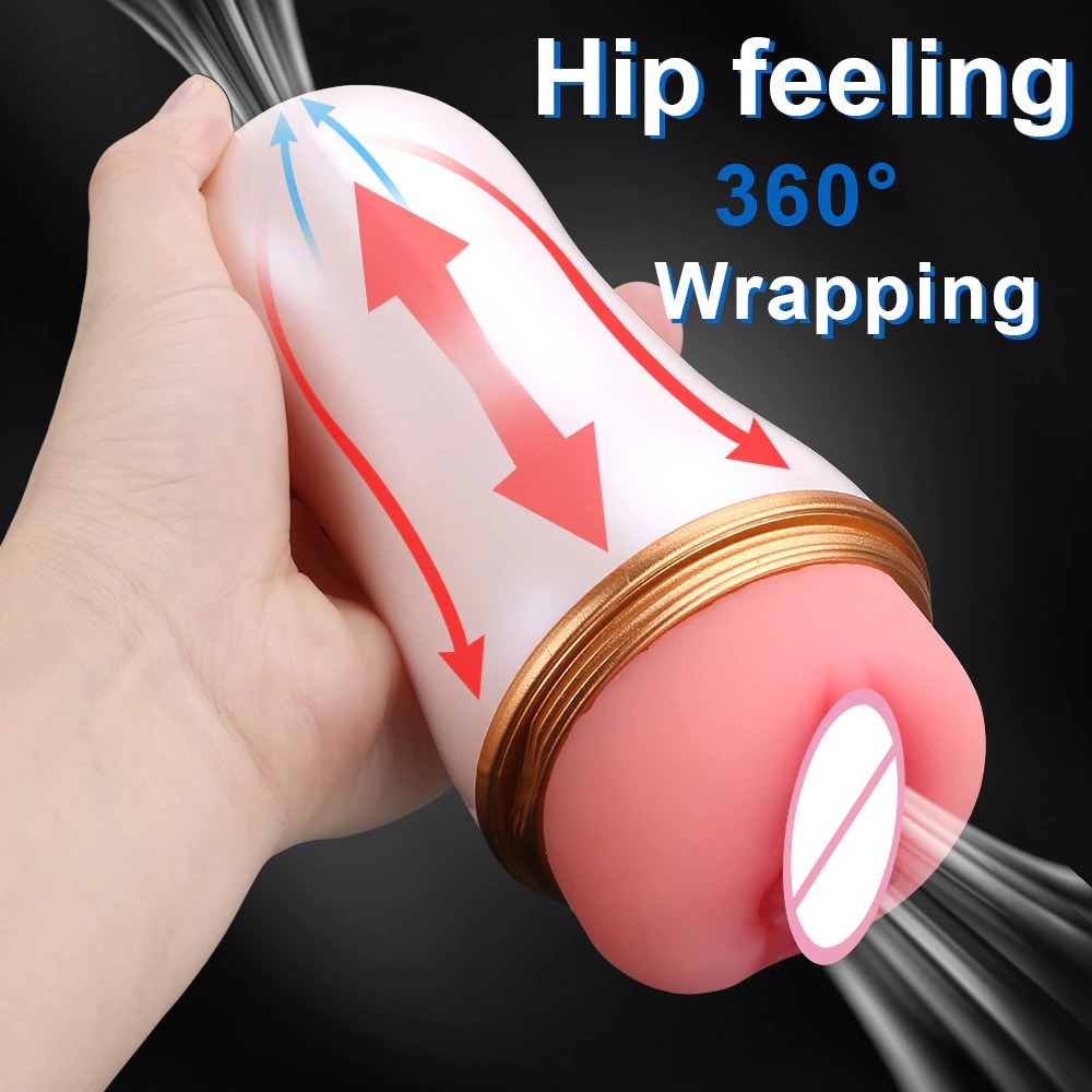 Masturbation Cup in form Vagina Real for Men / Penis Pump Glans Sucking / Male Sex Toys - EVE's SECRETS