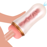 Masturbation Cup in form Vagina Real for Men / Penis Pump Glans Sucking / Male Sex Toys - EVE's SECRETS