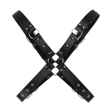Men Body Chest Harness Bondage / Faux Leather Shoulder Half Harness for Men - EVE's SECRETS