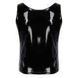 Men's Black Tank Top / Erotic Sleeveless Shirt / Wetlook Clubwear / Male Sexy Outfits - EVE's SECRETS