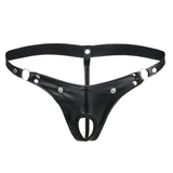 Men's G-string with Detachable Pouch / Rivet Panties with Metal Rings / Male Sexy Underwear - EVE's SECRETS