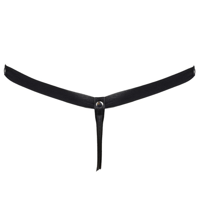 Men's G-string with Detachable Pouch / Rivet Panties with Metal Rings / Male Sexy Underwear - EVE's SECRETS