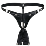 Men's G-string with Detachable Pouch / Rivet Panties with Metal Rings / Male Sexy Underwear - EVE's SECRETS
