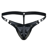 Men's G-string with Detachable Pouch / Rivet Panties with Metal Rings / Male Sexy Underwear - EVE's SECRETS