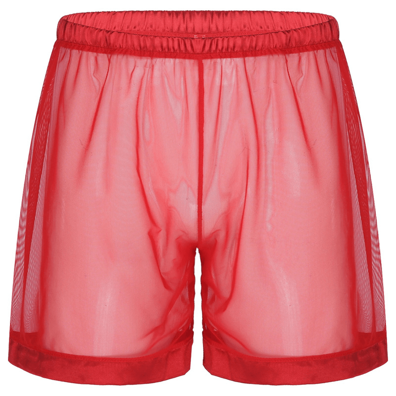 Men's See-Through Nightwear / Lounge Mesh Boxer Shorts for Men / Male Sexy Underwear - EVE's SECRETS