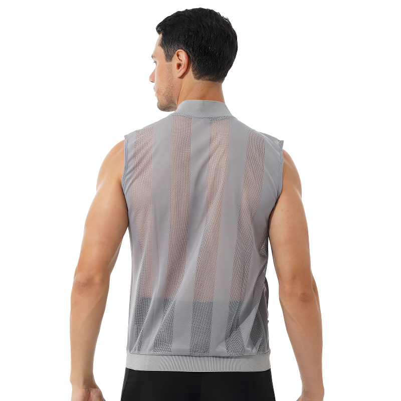 Men's Summer See-Through Sleeveless Jacket / Outdoor Fishing Zipper Waistcoat Costumes - EVE's SECRETS