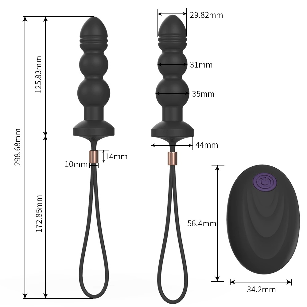 Men's Anal Masturbator / Male Prostate Massager / Remote Controlled Anus Vibrators - EVE's SECRETS