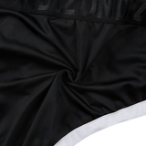 Men's Breathable Soft Satin Lingerie / Sexy Black & White Low Rise Stretchy Briefs Underwear - EVE's SECRETS