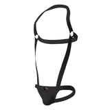 Men's Elastic Shoulder Strap Thong Bodysuit / Sexy Backless Suspender Jockstrap Underwear - EVE's SECRETS