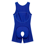 Men's Erotic U Neck Sleeveless Bodysuit / Crotchless Open Butt Leotard Patchwork Bodycon - EVE's SECRETS