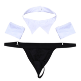 Men's Exotic Lingerie Set / Bowknot Tie Sexy Thong with Bracelets / Male Underwear Costume - EVE's SECRETS