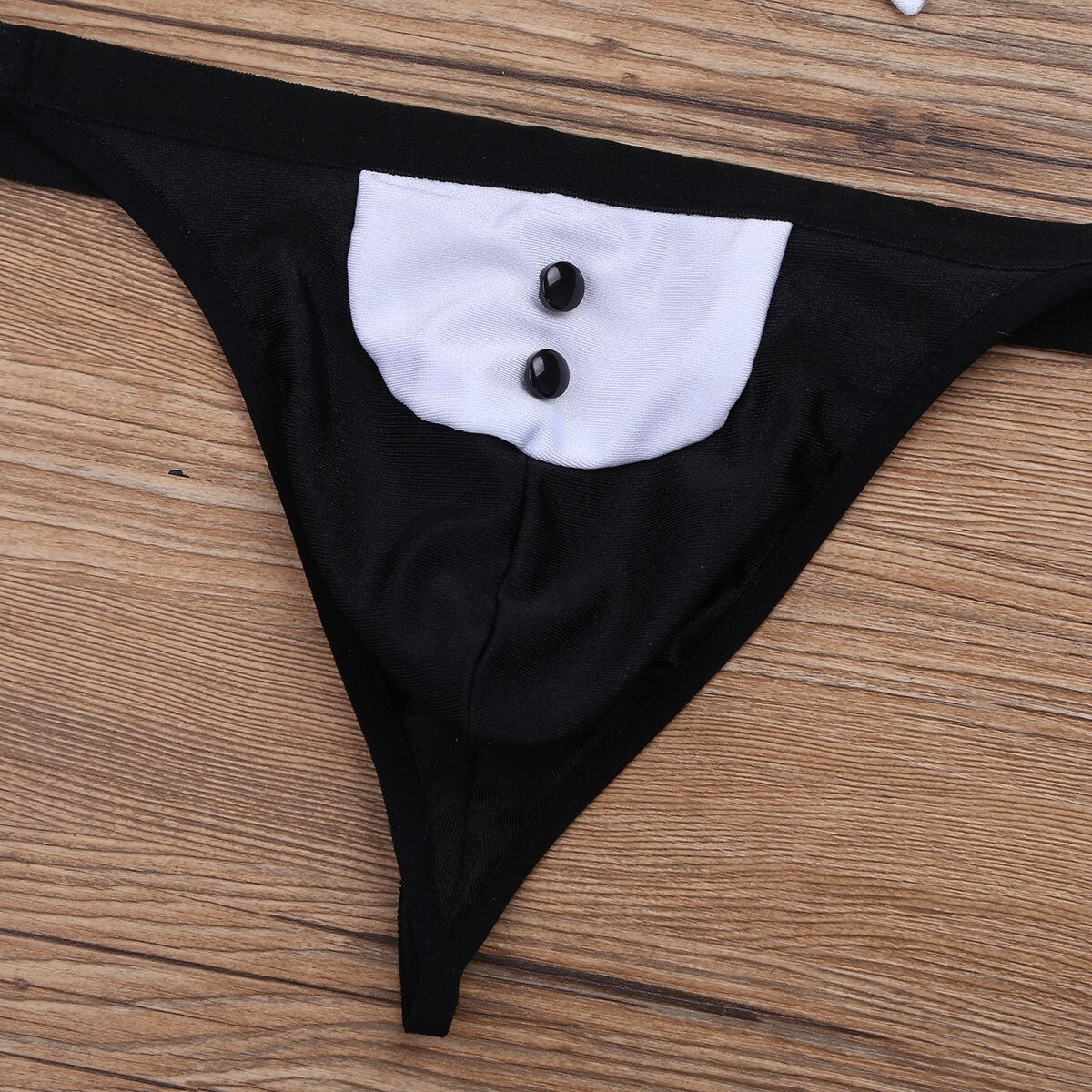 Men's Exotic Lingerie Set / Bowknot Tie Sexy Thong with Bracelets / Male Underwear Costume - EVE's SECRETS