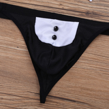 Men's Exotic Lingerie Set / Bowknot Tie Sexy Thong with Bracelets / Male Underwear Costume - EVE's SECRETS