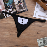 Men's Exotic Lingerie Set / Bowknot Tie Sexy Thong with Bracelets / Male Underwear Costume - EVE's SECRETS