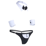 Men's Exotic Lingerie Set / Bowknot Tie Sexy Thong with Bracelets / Male Underwear Costume - EVE's SECRETS