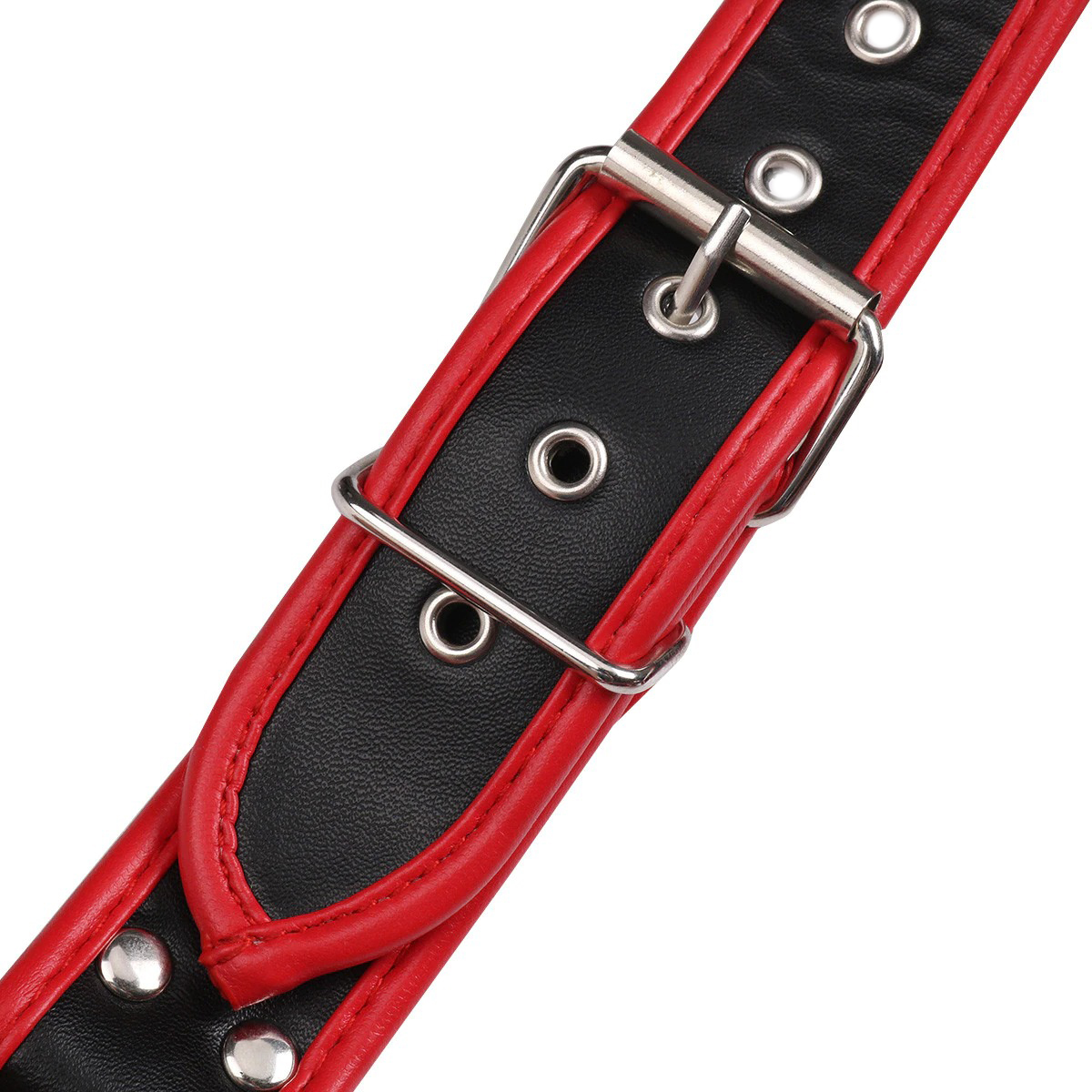 Men's Faux Leather Adjustable Chest Harness / Male BDSM Bondage with Metal Rivets and D-Rings - EVE's SECRETS