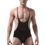 Men's Fitness Wrestling Thin Leotard / Solid Color Sleeveless Skinny Bodysuits / Male Sexy Underwear - EVE's SECRETS