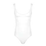 Men's Glossy Breathable Scoop Neck Swimsuit / Sleeveless See-Through Nylon Bodysuit Underwear - EVE's SECRETS