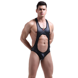 Men's Hollow Out Bodysuit / Male Erotic Leotard with Ring / Sexy Underwear for Men - EVE's SECRETS