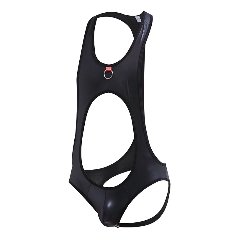 Men's Hollow Out Bodysuit / Male Erotic Leotard with Ring / Sexy Underwear for Men - EVE's SECRETS