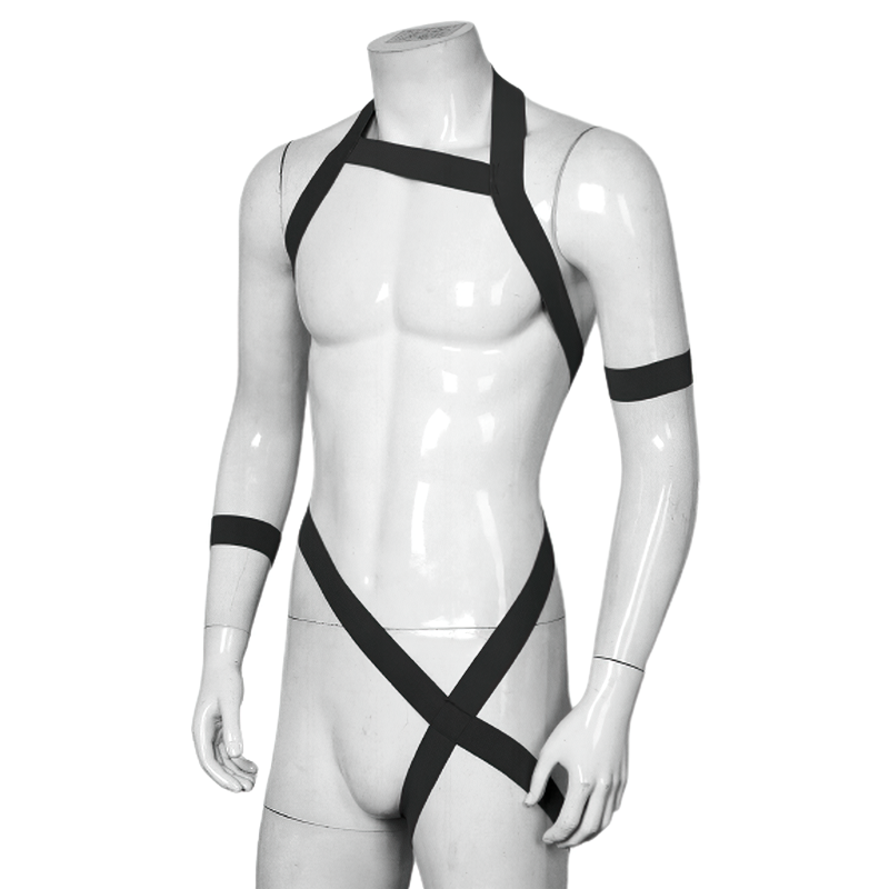 Men's Hollow Out Elastic Strap Sexy Bondage / Clubwear Male Chest Harness with Armband - EVE's SECRETS