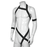 Men's Hollow Out Elastic Strap Sexy Bondage / Clubwear Male Chest Harness with Armband - EVE's SECRETS
