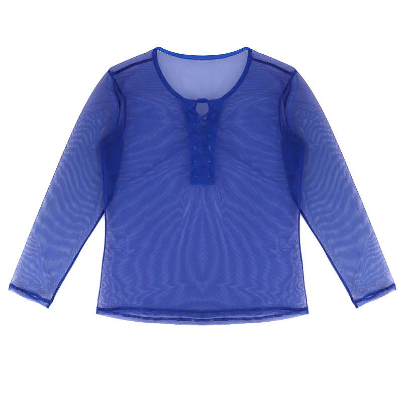 Men's Lace-Up Summer Pullover T-Shirt / Hot Sexy Breathable Casual Undershirt - EVE's SECRETS