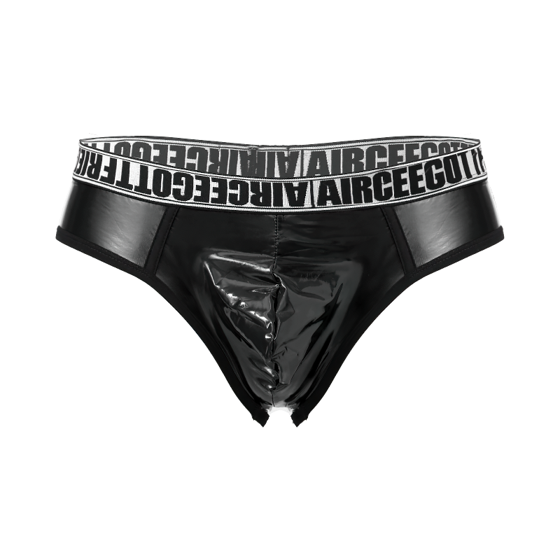 Men's Letter Print Elastic Waistband Underwear / Low Waist Bulge Pouch Male Underpants - EVE's SECRETS