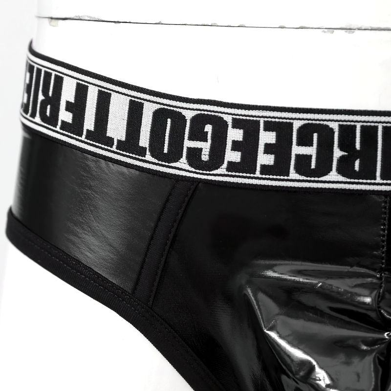Men's Letter Print Elastic Waistband Underwear / Low Waist Bulge Pouch Male Underpants - EVE's SECRETS