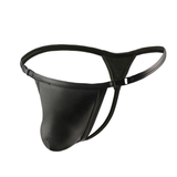 Men's Low Rise Pouch Briefs with Buckles / Male Black Thong / Sexy Underwear for Men - EVE's SECRETS