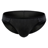 Men's Low Waist Mesh Briefs / Comfortable Silk Sexy Underwear / Breathable Male Panties - EVE's SECRETS