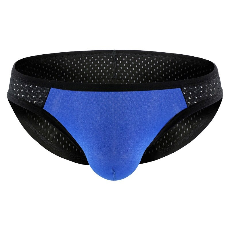 Men's Low Waist Mesh Briefs / Comfortable Silk Sexy Underwear / Breathable Male Panties - EVE's SECRETS