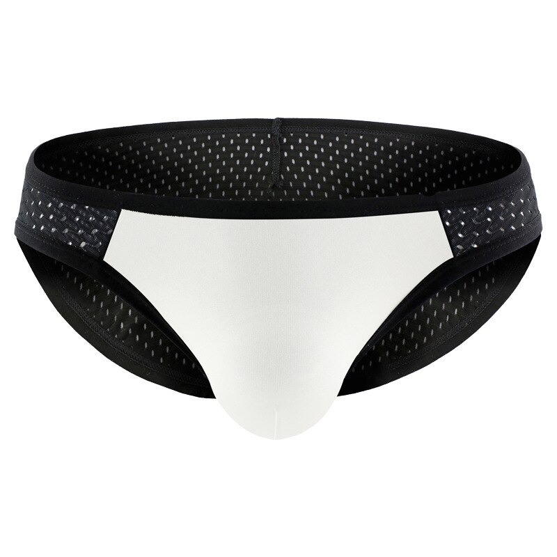 Men's Low Waist Mesh Briefs / Comfortable Silk Sexy Underwear / Breathable Male Panties - EVE's SECRETS