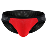 Men's Low Waist Mesh Briefs / Comfortable Silk Sexy Underwear / Breathable Male Panties - EVE's SECRETS