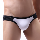 Men's Low Waist Mesh Briefs / Comfortable Silk Sexy Underwear / Breathable Male Panties - EVE's SECRETS