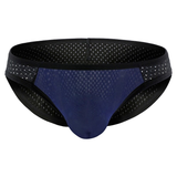 Men's Low Waist Mesh Briefs / Comfortable Silk Sexy Underwear / Breathable Male Panties - EVE's SECRETS