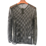 Men's Mesh Long Sleeve O-Neck Summer Top / Sexy Fishnet See Through Clubwear - EVE's SECRETS