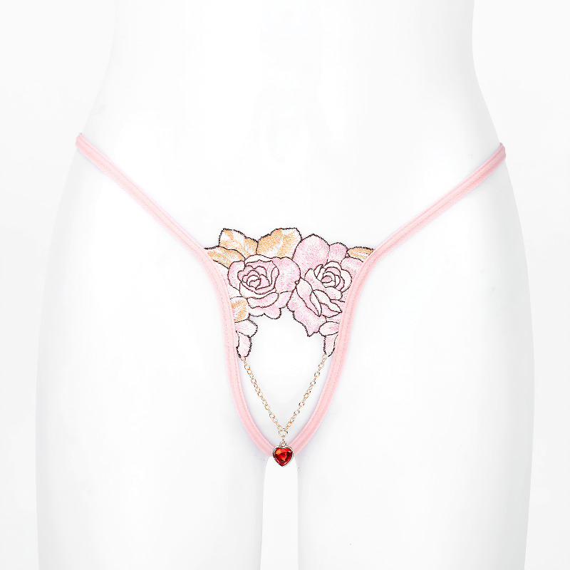 Men's Metal Chain Panties Lingerie / G-Strings Crotchless Open Butt T-Back Underpants - EVE's SECRETS
