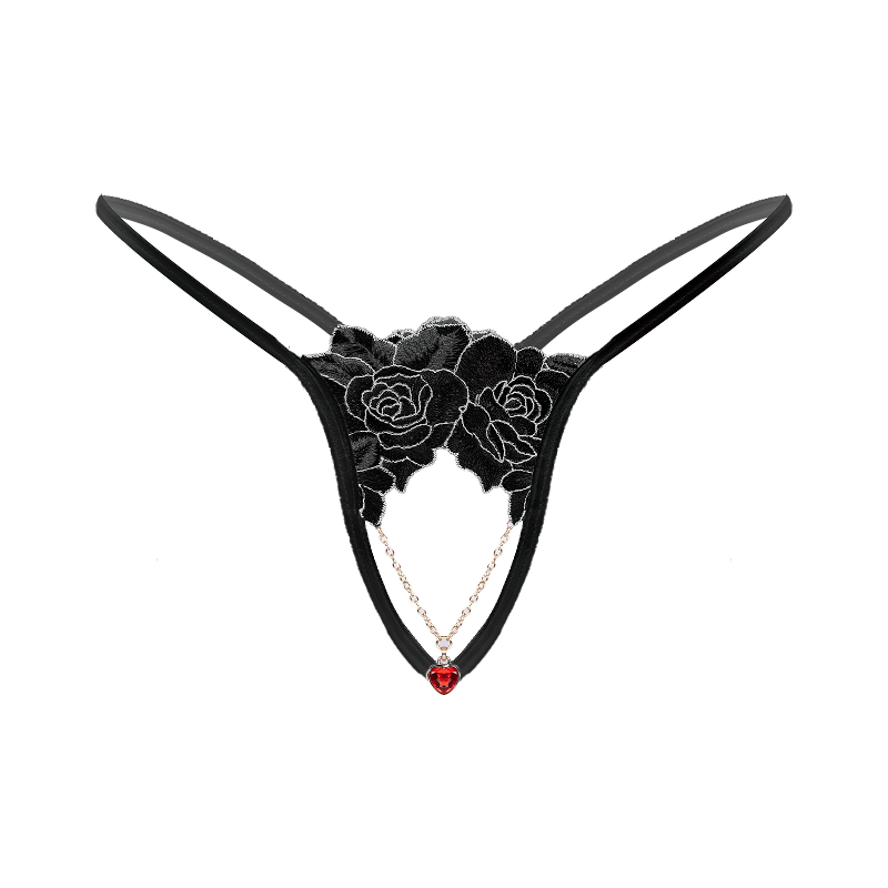 Men's Metal Chain Panties Lingerie / G-Strings Crotchless Open Butt T-Back Underpants - EVE's SECRETS