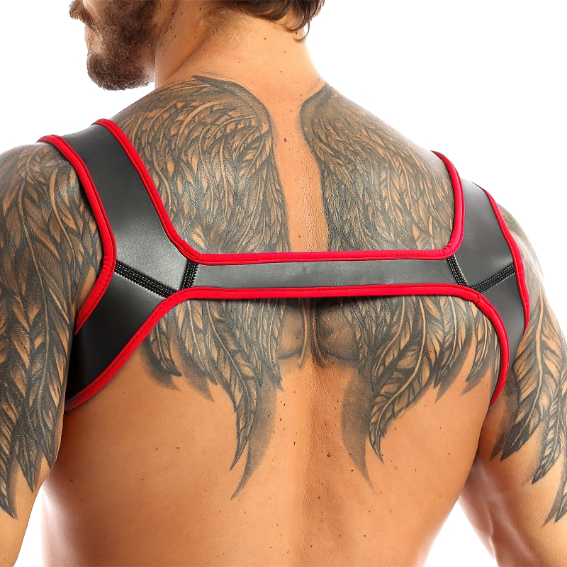 Men's Neoprene Wide Shoulder Straps / Sexy Body Harness For Role Play / Stylish Clubwear - EVE's SECRETS