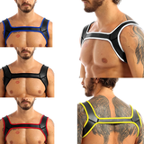 Men's Neoprene Wide Shoulder Straps / Sexy Body Harness For Role Play / Stylish Clubwear - EVE's SECRETS