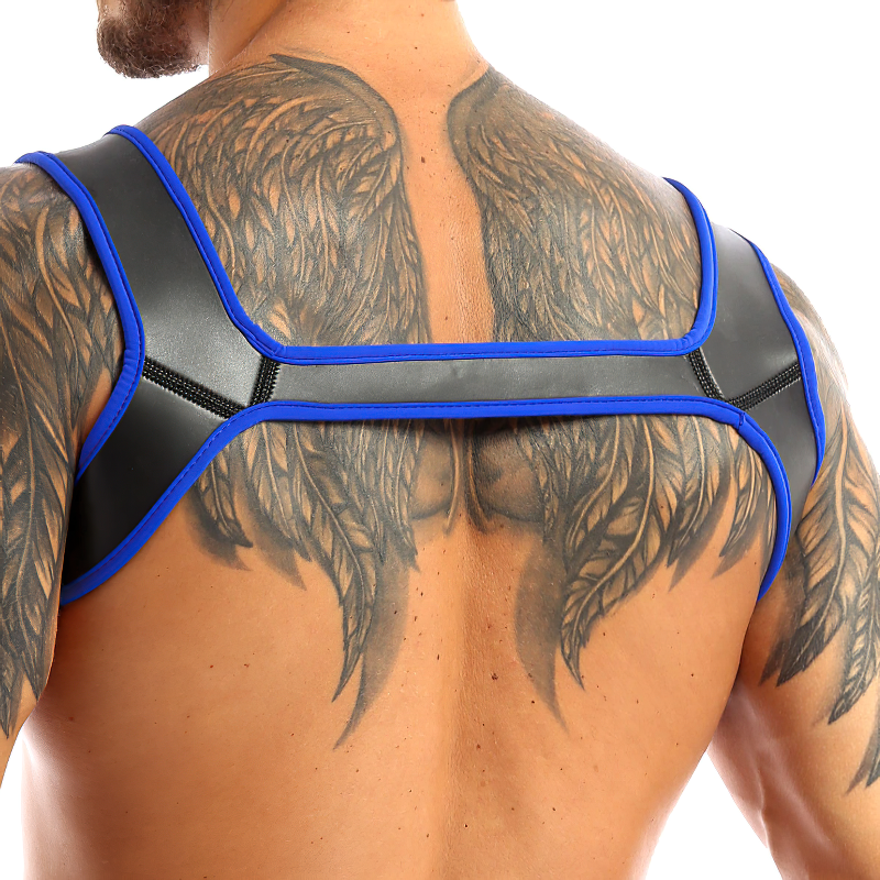 Men's Neoprene Wide Shoulder Straps / Sexy Body Harness For Role Play / Stylish Clubwear - EVE's SECRETS