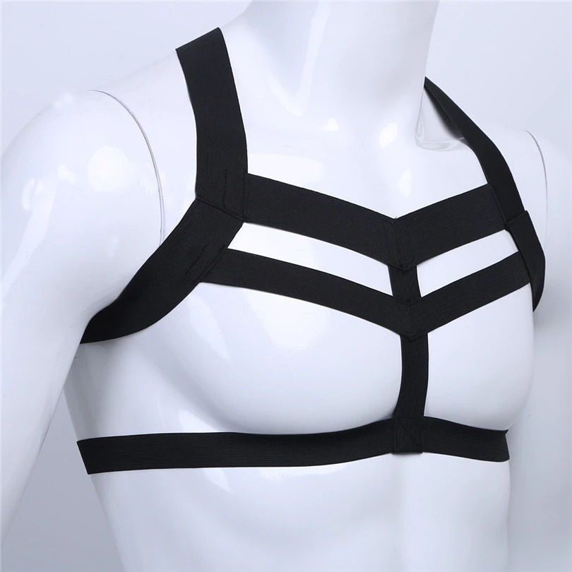 Men's Nylon Chest Harness / Sexy Bondage Underwear for Men / Male Erotic Clothing - EVE's SECRETS