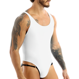Men's One-Piece Sleeveless Leotard Bodysuit / High Cut Underwear Lingerie Swimwear - EVE's SECRETS