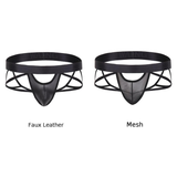 Men's Open-front T-back Jockstrap Briefs / Male Sexy Underwear with Criss-cross Straps - EVE's SECRETS