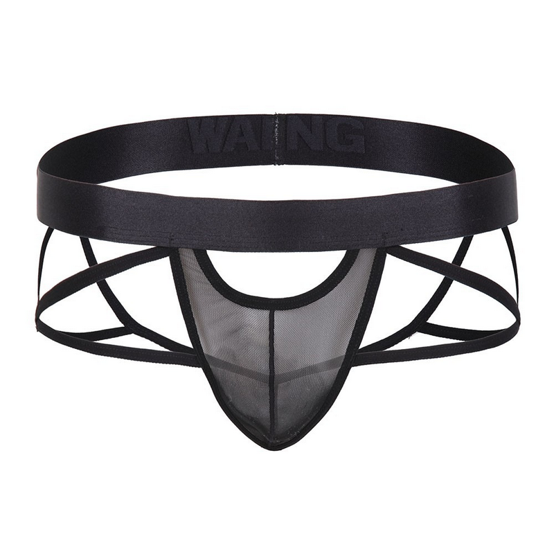 Men's Open-front T-back Jockstrap Briefs / Male Sexy Underwear with Criss-cross Straps - EVE's SECRETS