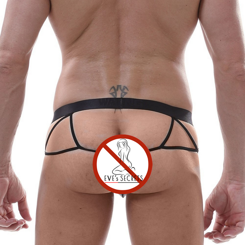 Men's Open-front T-back Jockstrap Briefs / Male Sexy Underwear with Criss-cross Straps - EVE's SECRETS