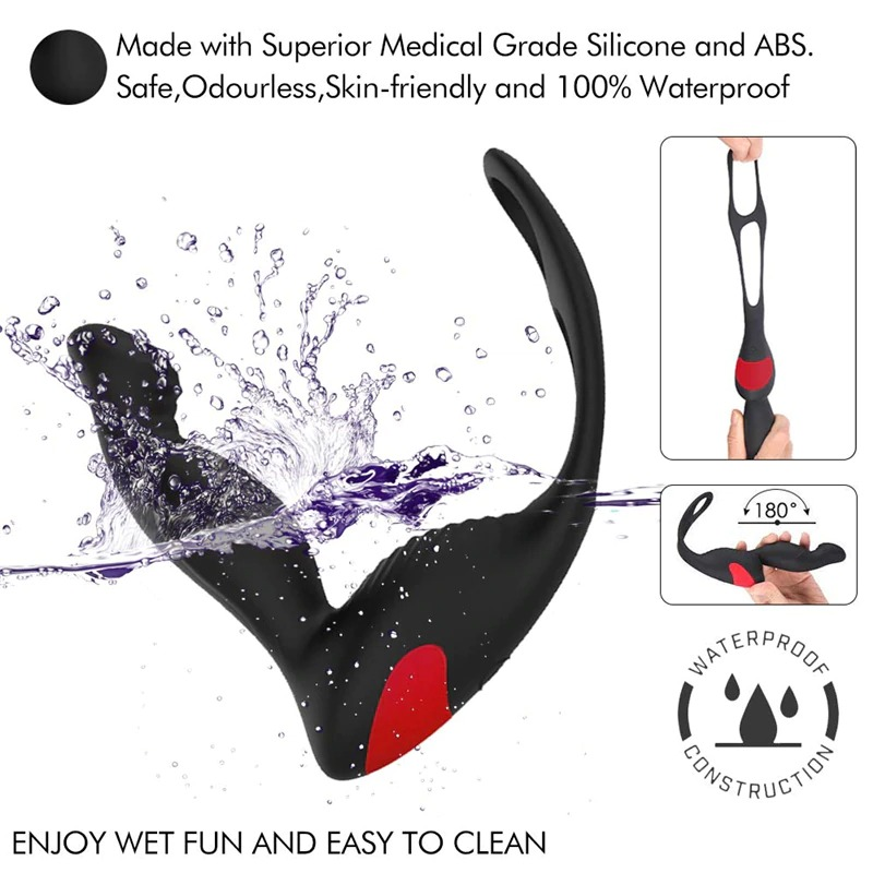 Men's Prostate Massage Vibrator / Waterproof Silicone Anal Plug / Stimulator Butt Toy - EVE's SECRETS