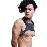 Men's PU Leather Adjustable Waist Harness Belt / Male Chest Shoulder Belt With Buckles and Straps - EVE's SECRETS